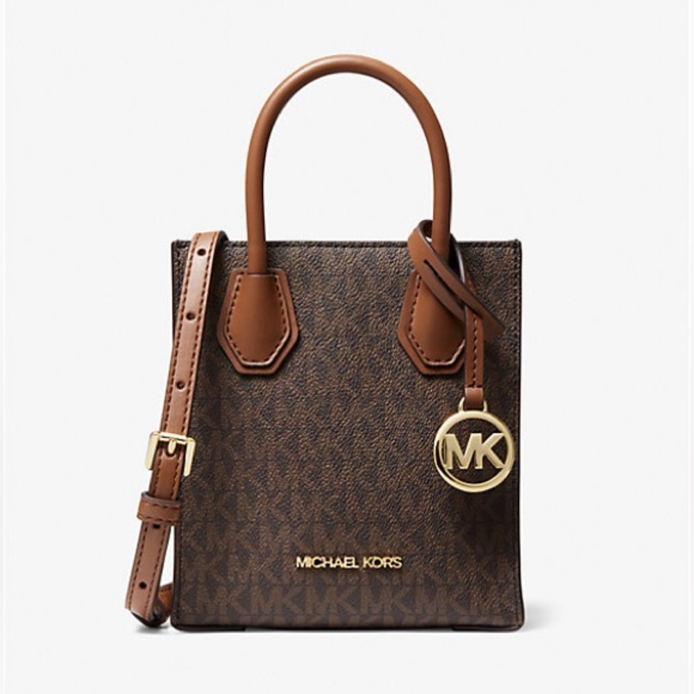 NWT Michael Kors Mercer Extra-Small Leather Crossbody Bag